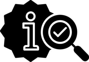 ícone de glifo de informações vetor