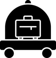 ícone de glifo de carrinho vetor