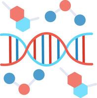 ícone plano de DNA vetor