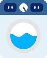 ícone plano de máquina de lavar vetor