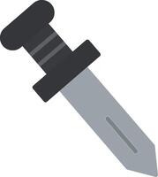 ícone de faca plana vetor