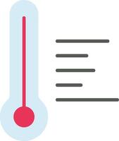 temperatura quente plano ícone vetor