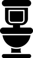 ícone de glifo de banheiro vetor