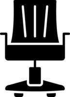 ícone de glifo de cadeira de escritório vetor