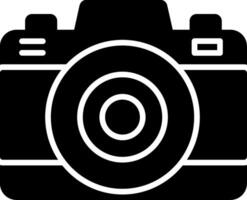 ícone de glifo de câmera fotográfica vetor