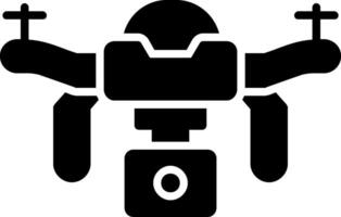 ícone de glifo de drone vetor
