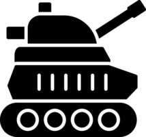 ícone de glifo de tanque vetor