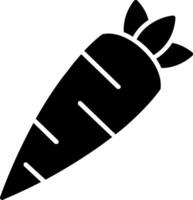 ícone de glifo de cenoura vetor