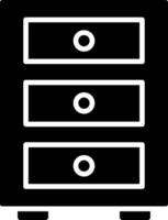 ícone de glifo de gabinete vetor