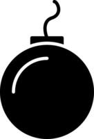 ícone de glifo de bomba vetor