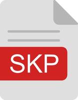 skp Arquivo formato plano ícone vetor