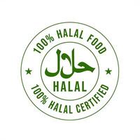 halal Comida logotipo, ícone e Distintivos, halal certificado logotipo vetor