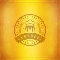 Cerveja logotipo Projeto elemento vetor