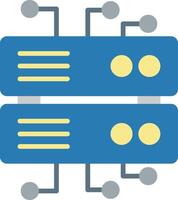 base de dados arquitetura plano ícone vetor