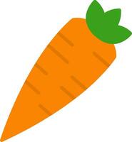ícone de cenoura plana vetor