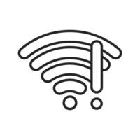 sinal ícone. Wi-fi ilustração placa. antena e satélite sinal símbolos. sem fio tecnologia. vetor