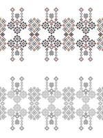 tradicional étnico motivos ikat geométrico tecido padronizar Cruz ponto.ikat bordado étnico coloração pintura pixel branco fundo. abstrato, ilustração. textura, decoração, papel de parede. vetor