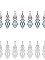 tradicional étnico motivos ikat geométrico tecido padronizar Cruz ponto.ikat bordado étnico coloração pintura pixel branco fundo. abstrato, ilustração. textura, decoração, papel de parede. vetor