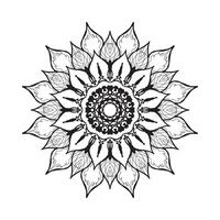 decorativo volta floral mandala. vetor