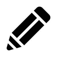 lápis ícone isolado em branco fundo vetor