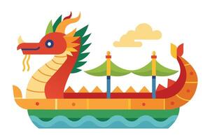 festival do barco dragão vetor