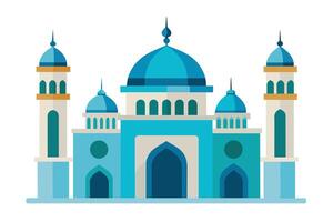 lindo islâmico mesquita ilustração vetor