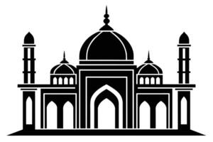 lindo islâmico mesquita ilustração recortado vetor