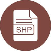 shp Arquivo formato glifo multi círculo ícone vetor