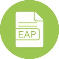 eap Arquivo formato glifo multi círculo ícone vetor