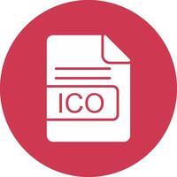 ico Arquivo formato glifo multi círculo ícone vetor