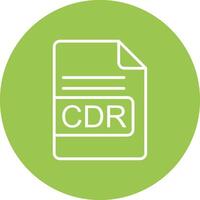 cdr Arquivo formato linha multi círculo ícone vetor