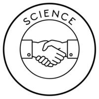 Ciência e tecnologia logotipo ilustração vetor
