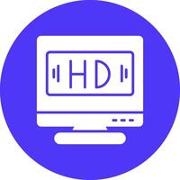 hd glifo multi círculo ícone vetor