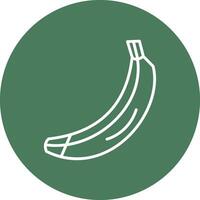 banana linha multi círculo ícone vetor