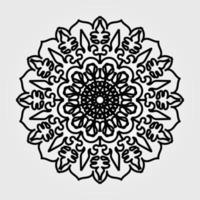 elementos de decoração de arte de mandala de padrão circular vetor
