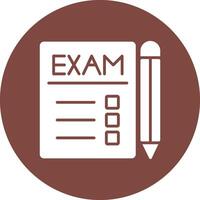 exames glifo multi círculo ícone vetor