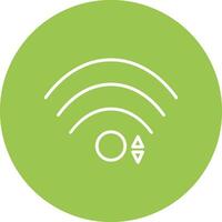 Wi-fi linha multi círculo ícone vetor