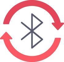 Bluetooth plano ícone Projeto vetor