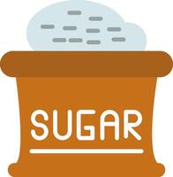 açúcar plano ícone Projeto vetor