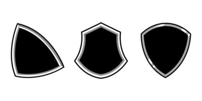 conjunto de ícone de sinal vetorial de emblema de escudo para o logotipo do Esporte vetor