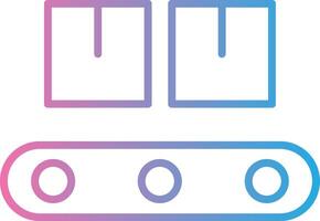 transportador cinto linha gradiente ícone Projeto vetor