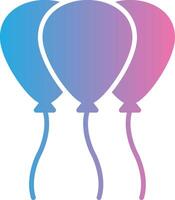 baloon glifo gradiente ícone Projeto vetor