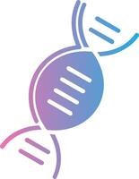 dna glifo gradiente ícone Projeto vetor