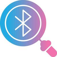 Bluetooth glifo gradiente ícone Projeto vetor