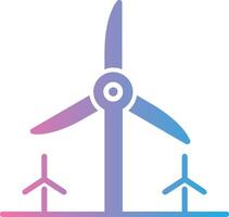 turbina energia glifo gradiente ícone Projeto vetor
