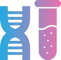 dna glifo gradiente ícone Projeto vetor