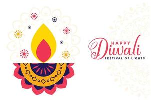 ilustração em vetor fundo festival diwali