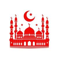 design de ícone de mesquita vetor
