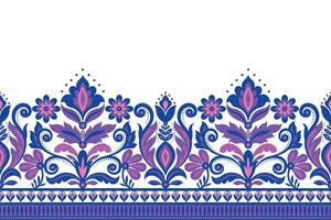 damasco desatado fundo geométrico étnico oriental ikat desatado padronizar tradicional Projeto para fundo, tapete, papel de parede, roupas, invólucro, batik, tecido, ilustração bordado estilo. vetor
