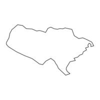 baoruco província mapa, administrativo divisão do dominicano república. ilustração. vetor